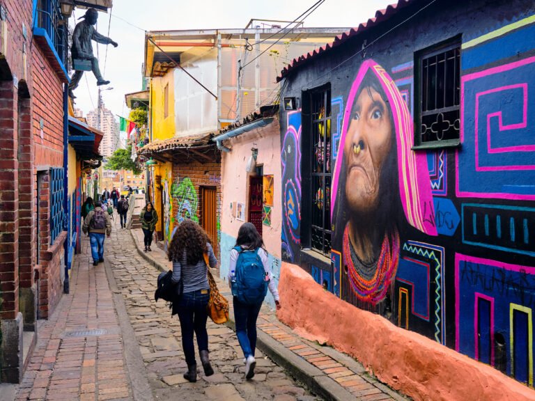 Rue de la Candelaria, Bogota, Colombie