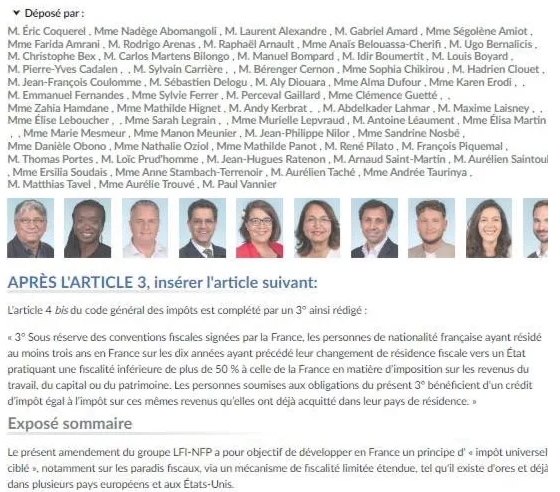 France: Allons-nous vers un impôt universel basé sur la nationalité?