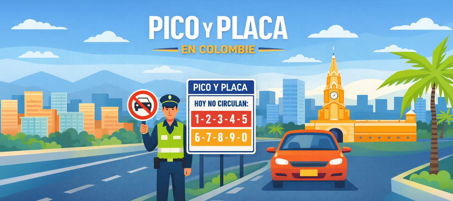 « Pico y Placa » en Colombie : comprendre la restriction alternée des véhicules en 2026